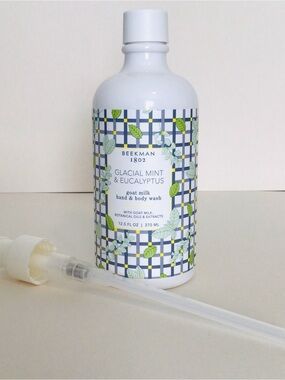 Beekman 1802 GLACIAL MINT & EUCALYPTUS Hand & Body Wash 12.5 Oz w/Pump SEALED